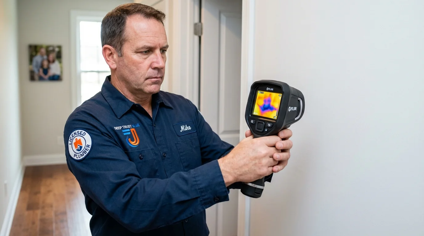 Thermal imaging leak detection by Johns Plumbing LLC in Delano